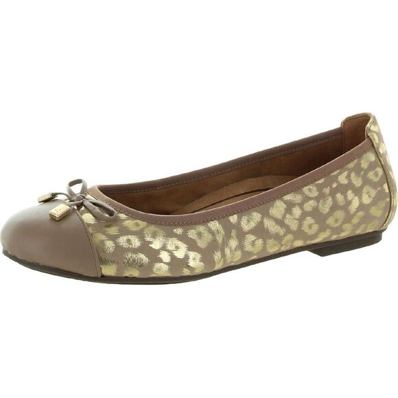 🩷 Vionic Women's Minna on flats with gold leopard print size 12 - Picture 1 of 6